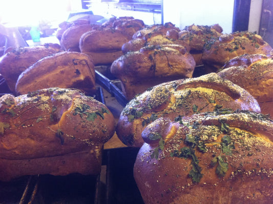 Golden Crown New Mexico Green chile bread